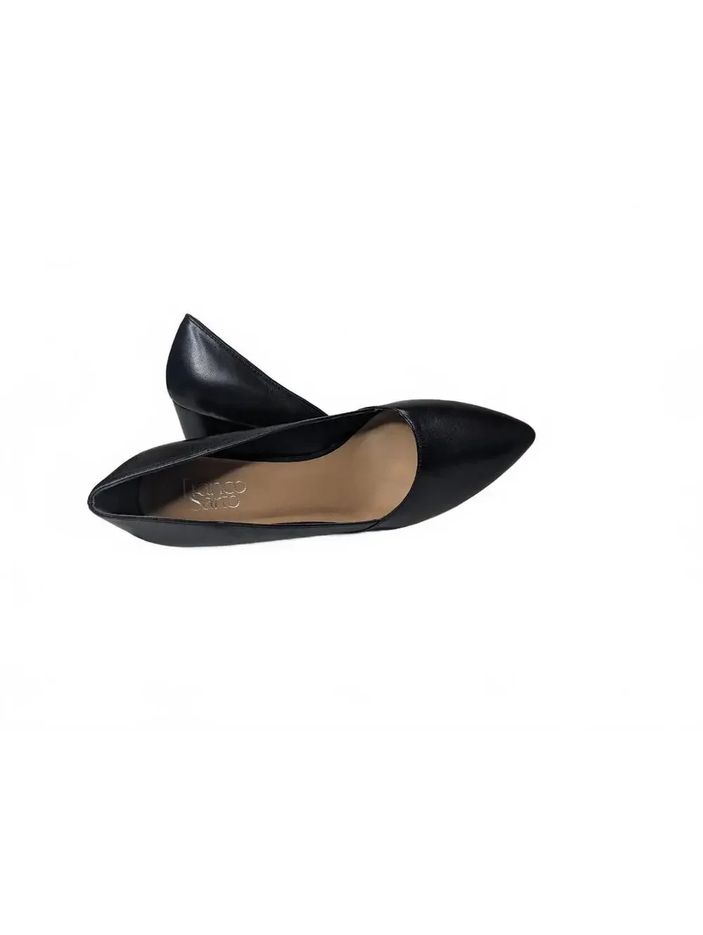 Franco Sarto Frankie Wedge Pump Black Leather Size 9